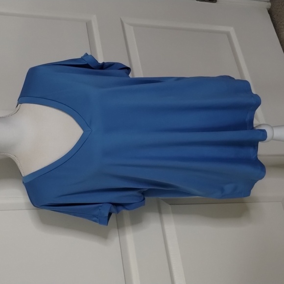 Versona Caribbean blue v-neckline size XL blouse - Picture 1 of 10